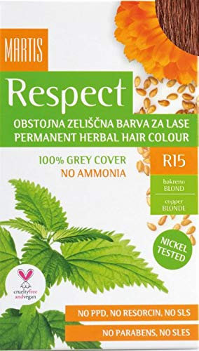 Haarfarbe Martis Respect “Ammonia-Free” Hair Color * copper blonde – 15