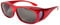 Overglasses by Remaldi Men's fit Over sunglesses UV400, polarised, Red Sports, 1 Count (Pack of 1)