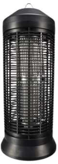 Perel Insektenvernichter, elektrisch, Hochspannungsgitter 4000 V, abnehmbare Auffangschale, 600 m², Schwarz