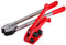 Seababyhouse Poly Umreifen Schlüssel Cutter und Versiegeler Sealer Manuelle Banderolierung Tool Strapping Packing Kit Set, Spanner für Breite 1/2 -3/4 Poly, Sealer für 3/4 Bandbreite