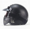Pu Leather Helmets Motorcycle Chopper Bike Helmet Open Face Vintage Motorcycle Helmet Goggle Mask Full Face Helmet Motorbike