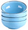 vancasso Navia Aqua Blue Cereal Bowl Ramen Bowl Set of 4-6.7 inch Soup Bowl/Pasta Bowl/Dessert Bowl/Fruit Bowl/Noodle Bowl/Large Serving Bowl, 800ml/28 oz. (17 * 17 * 6.5CM)