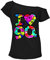 Pretty Attitude New Women's Ladies I Love The 90s T-Shirt Fancy Dress Costume Neon Festival Top (Black Love 90s, 10)