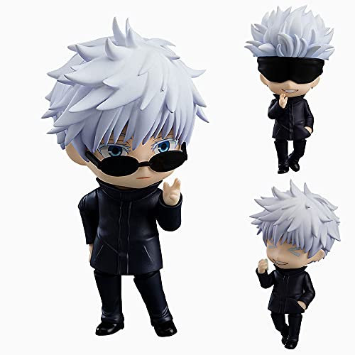 Tongyundacheng Anime Gojo Satoru PVC Actionfigur 10 cm Änderungsgesicht Figur Modellsammlung Heimdekoration Desktop Ornament