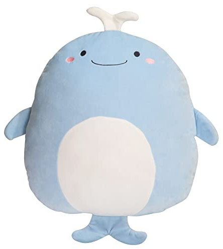 LICHENGTAI Plüschtier, 40cm Plüschtier Flauschiges Stofftier Kawaii Wal, Kuscheltier Ausgestopftes Tier Plüschkissen Gefüllt Spielzeug Geschenk für Kinder Mädchen Jungen