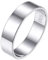 Silvora Damen Ring S925 Silber Eleganter Schmaler Fingerring in 5mm breit Schlichter Glänzender breit Bandring Vorsteckring Stapelbarer Schmuck für Frauen in Silber Ringgröße 62（19.8）