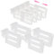 WideSmart 24 Pcs Refrigerator Dividers, Kitchen Refrigerator Dividers Freezer Dividers Refrigerator Door Organizer Fridge Side Door Spice Storage Board Refrigerator Partition Food Organizer Divider