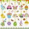 Jigspsyzh 15 Stück Diamond Painting Kinder Ostern Schlüsselanhänger Set,5D Diamant Painting Hase Ostereier Geeignet für Jungen und Mädchen Ostergeschenke und Dekorationen