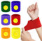 GmeDhc Schweißbänder Set, 6 Stück Schweißband Handgelenk, Farbe Schweissband Arm Schmal, Sport Wrist Wrap für Tennis Gymnastik Fußball Basketball