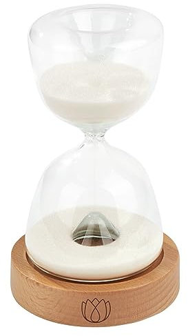 Omm for You Sablier à LED avec 7 couleurs de chakra, dimensions env. 16 cm x diamètre 9,6 cm, durée de fonctionnement 15 minutes, avec télécommande