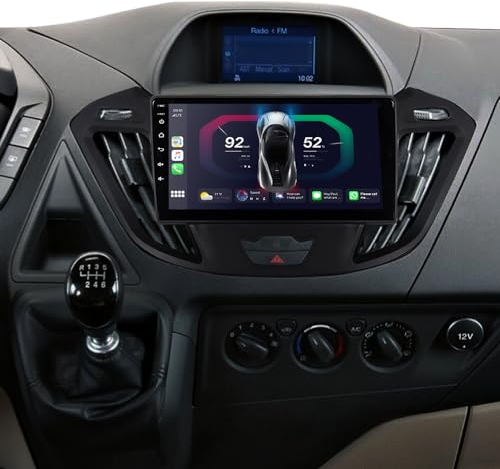ACAVICA 2+32GB 9 Zoll Android 12 Radio für Ford Transit Custom Tourneo 2013-2017 GPS Navigator Sat NAV mit Wireless Carplay Bluetooth WiFi DSP USB FM Lenkradsteuerung