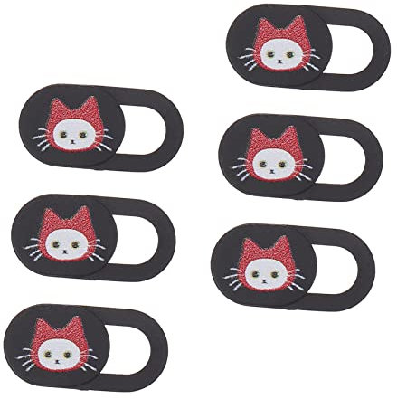 IMIKEYA 6stücke Webcam Cover Teilig Katzenmuster Für Laptop Tablet Handy Schiebedeckel Schützt Die Privatsphäre Kompatibel Mit Webcams Installieren Dekorativ Und Niedlich
