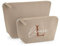 Kosmetiktasche Filz - Schminktasche personalisiert - Geschenkidee - Kulturbeutel - Kosmetikbeutel mit Namen - Filztasche (Sand, M)