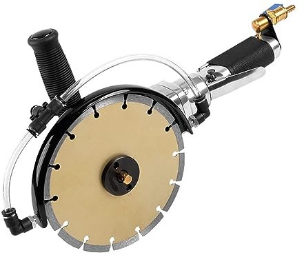 HFMXZHI Hand Held Pneumatic Wet Cutter 7inch 180mm Diameter 7000rpm Cutting Machine for Granite Marble Tiles