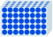 1000 Stück, 25mm - Klebepunkte Blau, Blaue Punkte Aufkleber Sticker, Runde Punktaufkleber Markierungspunkte