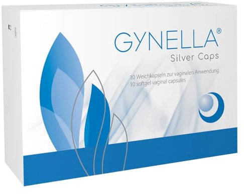 GYNELLA® Silver Caps: Intimgesundheit – schützt, heilt und pflegt deine Vaginalflora mit patentiertem Silberkomplex, Aloe Vera und Hyaluron. Lindert Juckreiz, Trockenheit und fördert Heilung