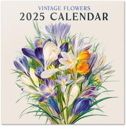Kalender 2025 Wandkalender 2025 Grupo Erik Botanic Blumen Kalender 2025 Familienplaner 30 x 30 cm Jahreskalender Familienkalender 2025 12 Monate