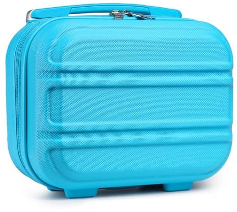 Kono Vanity Case ABS Hard Shell Makeup Case Box Organiser Beauty Case Make up Case Box (12, Blue)