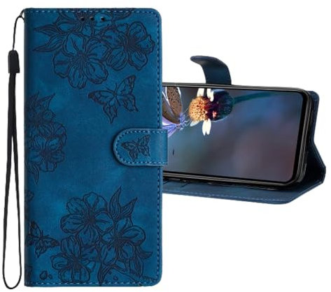 LEMAXELERS Custodia per Apple iPhone 13 Pro Max Portafoglio Cover Supporto con Slot per Schede a Libro Custodia [Kickstand] [Chiusura Magnetica] in Pelle PU Cover per iPhone 13 Pro Max XYYH Blue.