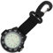 VALICLUD sportliche Taschenuhr Digitale Uhr mit Karabiner Weste Karabiner Uhr einziehbar fob Safety Watch Outdoor Watch schlüsselanhänger Backpacker-Clip-Uhr Backpacker-Hängeuhr Nylon Black