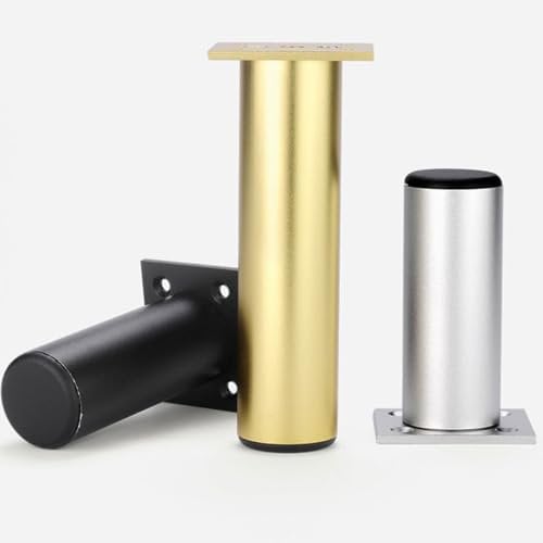 YAVYAV Aluminum Alloy Adjustable Table Legs, Furniture Legs, Cabinet Coffee Table Bathroom Cabinet Legs Sofa Legs, Heavy Duty(Gold,300mm/11.8in)