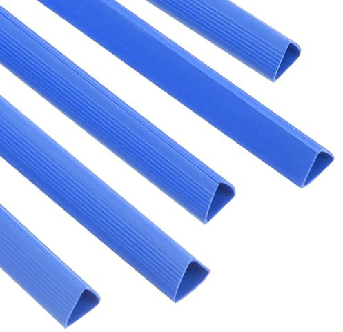 PATIKIL Barre Rilegatura 15mm Formato A4 120 Fogli Blu 10Pz | Dorsi Plastici Rilegaturav, Capacità Raccoglitore Rapporto, Raccoglitore Presentazione Triangolare, Copertina Rapporto