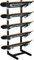 XDRGOOIUY Halterung für das Home-Gym, freistehendes 5-stufiges Snowboard-Aufbewahrungsregal aus Metall für Skier/Skateboards/Scooter, Bodendisplayständer für Garage/Laden, 85 x 25 x 25 cm