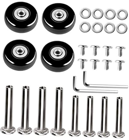 Gatuida Gepäckräder Ersatz Gummirollen Für Kofferräder Lenkrollen Koffer Caster Räder Mit Hoher Tragkraft Für Gepäckkoffer Einkaufswagen Und Mehr