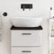 Xichuzi Encimera de baño Madera Maciza tratada Gris Oscuro 40x40x2 cm, Encimera Cocina, Tablero para Mesa, Encimera Lavabo, Muebles De Baño - 3156188