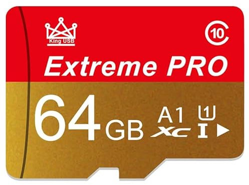 High-Speed Micro SD Card – 16GB 32GB 64GB 128GB 256GB – Class 10 UHS-1 V10 TF Memory Card with SD Adapter for Mobile Phones, Cameras & Monitoring 16