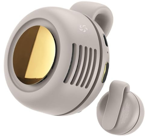 Rrlihjgu Ventilatore Clip per Abbigliamento,Ventilatore Senza Pale Rinfrescante Clip - Ventilatore Ricaricabile Potente e Silenzioso, 3 Velocità Regolabili per Viaggi Campeggio Attività all'Aperto