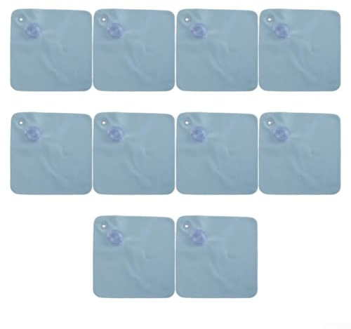 Set mit 10 PVC-Pool-Abdeckungen, Gewichtssäcke mit Haken für erhöhte Sicherheit von oberirdischen Pools und Planen (hellblau)
