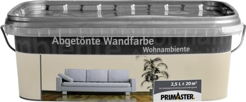 Primaster Wandfarbe Wohnambiente 2,5L Crema Matt Innenfarbe Deckenfarbe