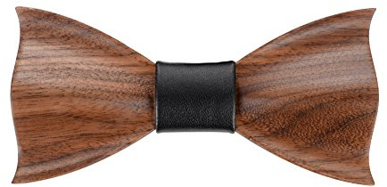 Mr.Van Hölz Fliege Herren, Handgearbeitete Natürliche Klassische Mode Hölzerne Krawatte Fliege für Hochzeiten, Aufführungen, Abschlussball, Partei und sogar tägliche Gebrauch (Braun)