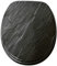 Sanilo Toilet Seat, Wide Choice of Black Toilet Seats, Stable Hinges, Easy to Mount (Granite)