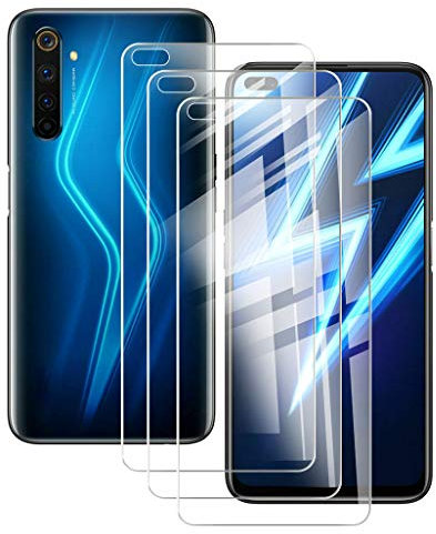 HHUAN Cristal Templado Protector de Pantalla para Oppo Realme 6 Pro (6.6), [3 Pack] Dureza 9H Alta Definición Protector de Pantalla Screen Protector Film para Oppo Realme 6 Pro