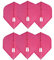 LSTYLE Dart Flights: 2-Pack L1 PRO Standard Shape Dart Flights - for Soft Tip and Steel Tip Darts - Hot Pink