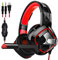 Auriculares estéreo para juegos con sonido envolvente 7.1 y conector de 3,5 mm, para PS4 PC, Xbox One S X Nintendo Switch PC, ordenador portátil, Mac, cancelación de ruido, auriculares con micrófono