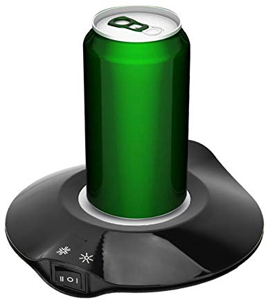 USB Beverage Warmer, 5-8W Cold Hot Dual-Purpose Electric Coffee Cup Coaster Heating Plate, for Home/Office Desk Use(Black)