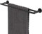 Tiger Noon Handtuchhalter doppelt, Premium-Handtuchreck aus Edelstahl, Farbe: Schwarz, B x H x T: 59,9 x 4,9 x 12,4 cm