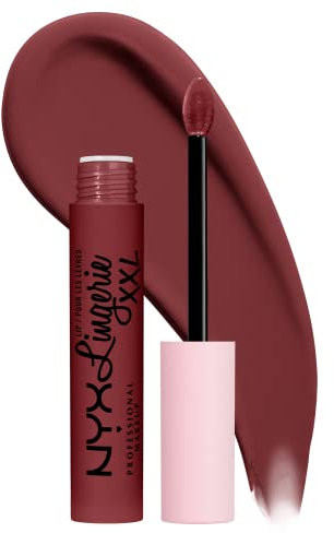 NYX Professional Makeup Lip Lingerie XXL Labial líquido Larga duración, Fórmula Vegana, Tono Strip N tease