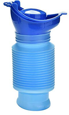 REOOHOUSE Urinoir d'urgence portable rétractable pour l'extérieur, voyage, voiture, camping, festivals, enfants et adultes (bleu)