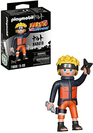 Playmobil 71096 Naruto Uzumaki - Héros Issu de la série d'anime - pour reconstituer des scènes légendaires ou Inventer de Nouvelles Histoires - Dès 5 Ans