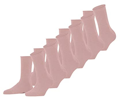 FALKE Happy Multipack W So cotone tinta unita confezione di 6 paia, Calzini Donna, Rosa Blossom 8645, 35-38