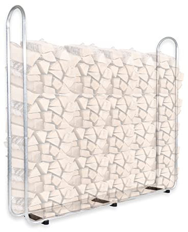 CCLIFE Kaminholzregal Innen und Außen Stapelhilfe für Brennholz 0.37m³ 0.62m³ 0.84m³ 1.10m³ Metall Kaminholzhalter Holzregal aus Verzinktem Eisen