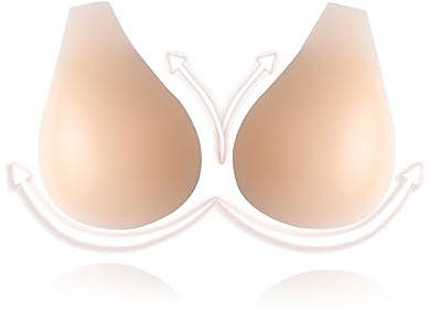 mhinese Reggiseno Adesivo da Donna, Reggiseno Sollevabile Invisibile Riutilizzabile per Abiti Senza Schienale Previene Il Rilassamento del Seno.