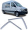 Windabweiser Regenabweiser Windschutz Schwarz für Mercedes Sprinter W906 06-18