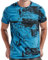 RONOMO Herren-T-Shirt mit modischem Print, Freizeit-Shirt, XXL
