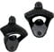 Set of 2 Soda Beer Bottle Openers Rustic Cast Iron Wall Mount Beer Cap Remover Black Bar Accessory Indoor Outdoor