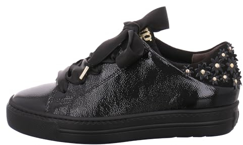 Paul Green Damen Pauls, Frauen Low-Top Sneaker,Laufschuhe,schnürschuhe,schnürer,Plateausohle,Halbschuhe,straßenschuhe,Schwarz (Black),40 EU / 6.5 UK